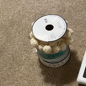 Hobby Lobby Cream Pom Pom Ribbon